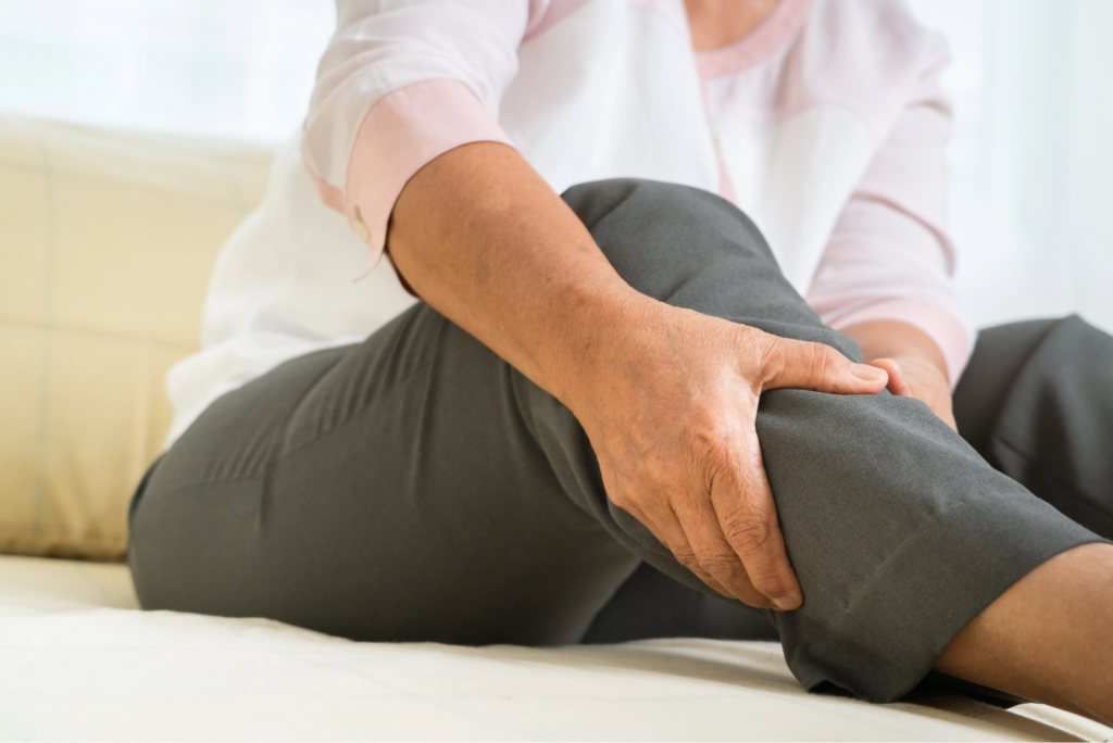 Grabbing Calf in Pain