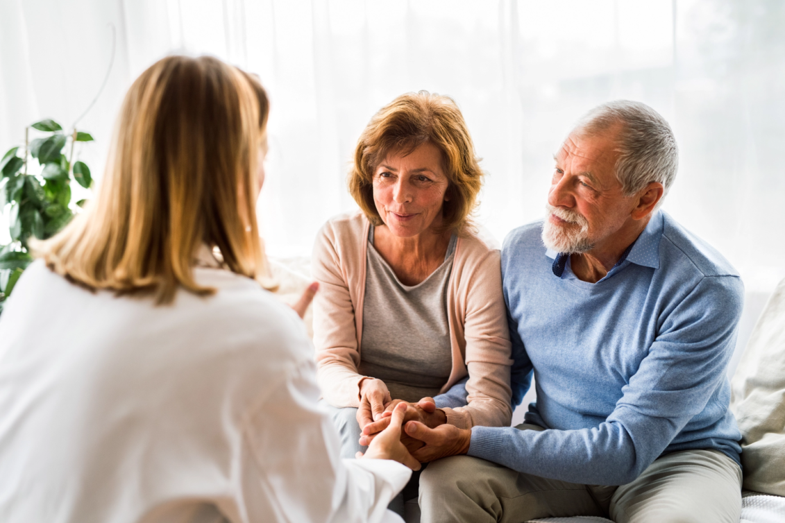 Older Couple Meeting with Doctor